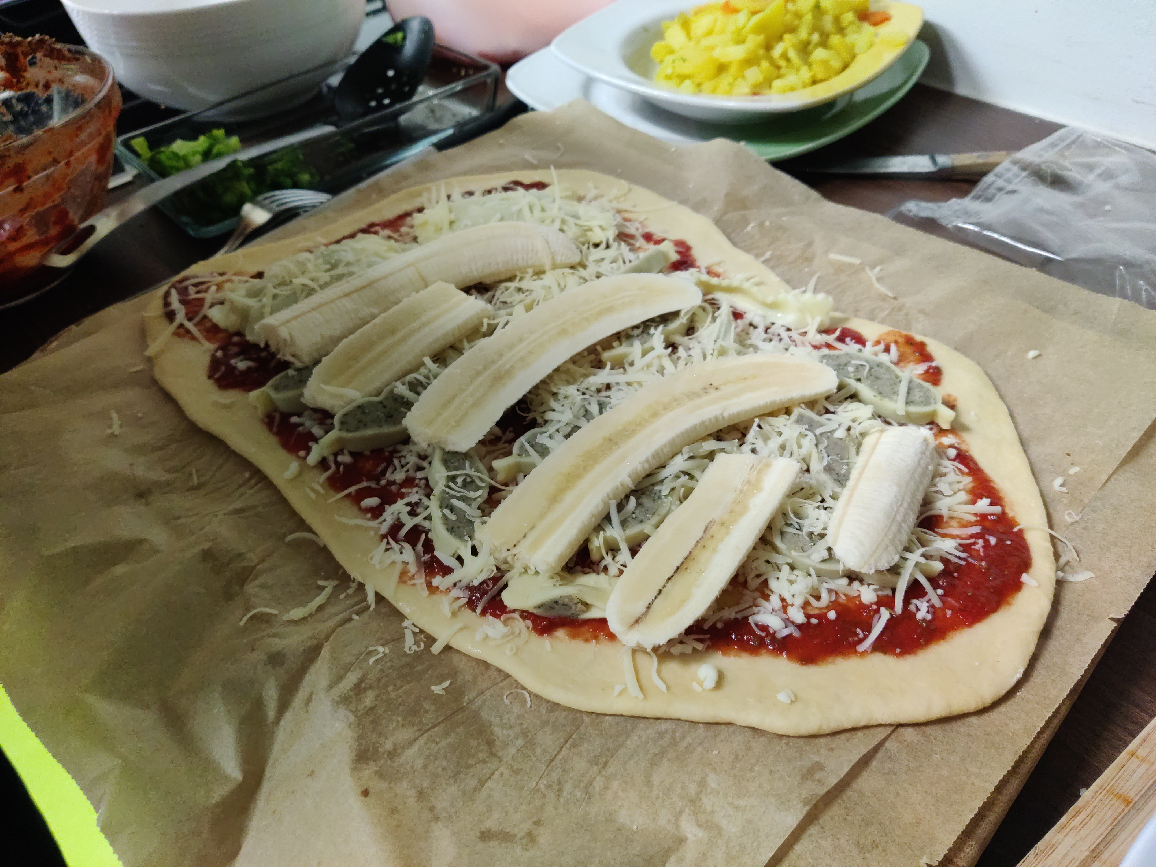 Pizza Banane-Maultasche