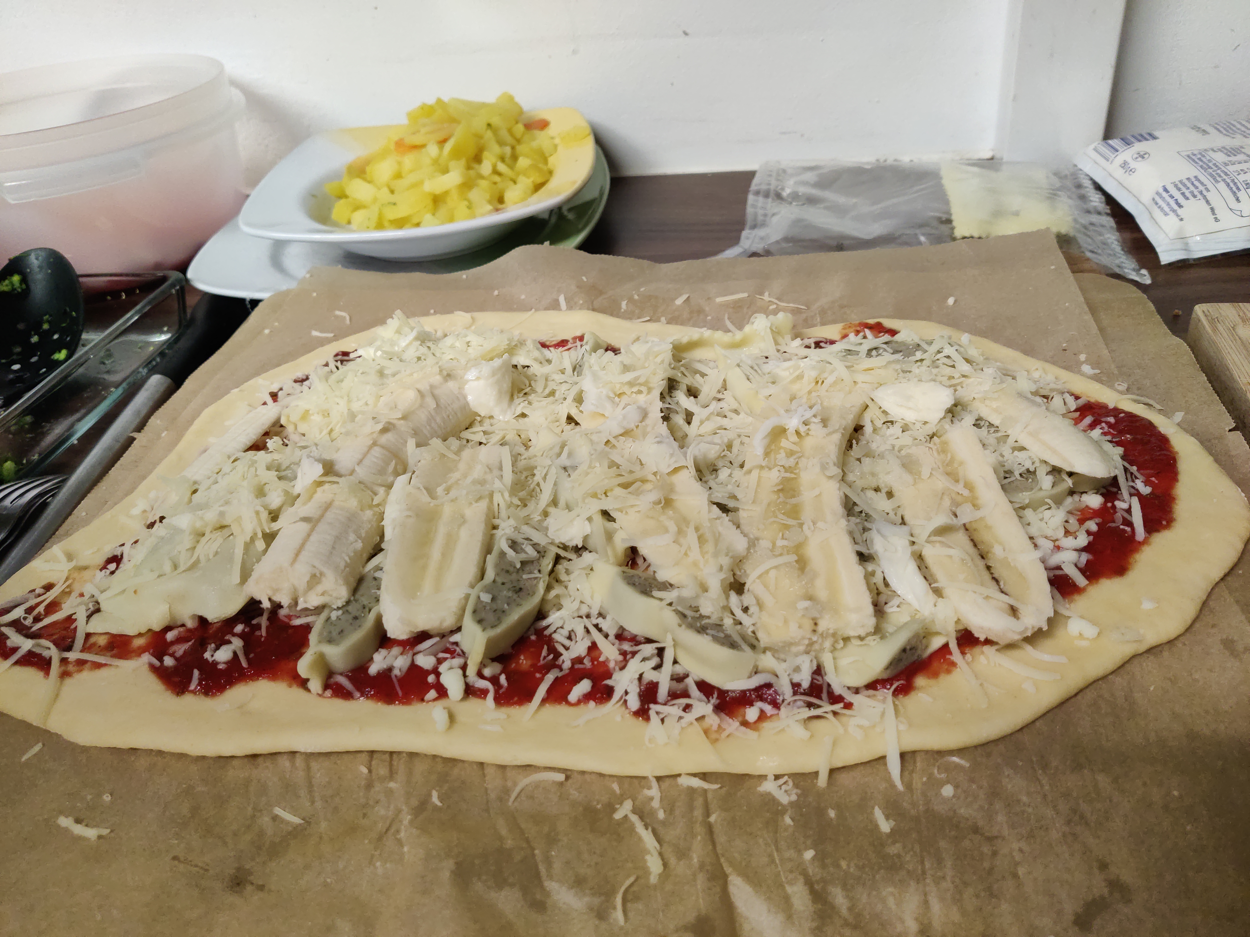 Pizza Banane-Maultasche