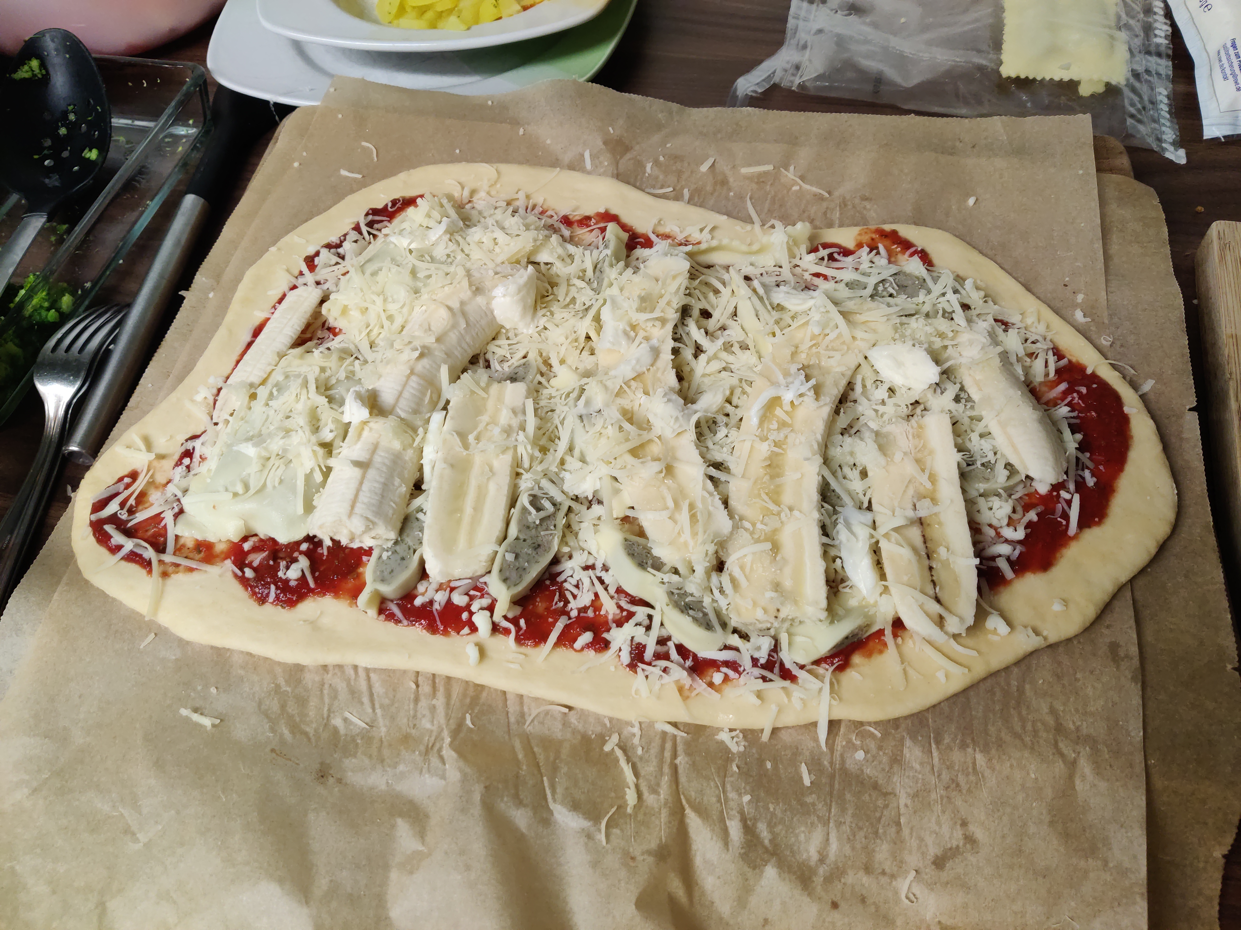 Pizza Banane-Maultasche