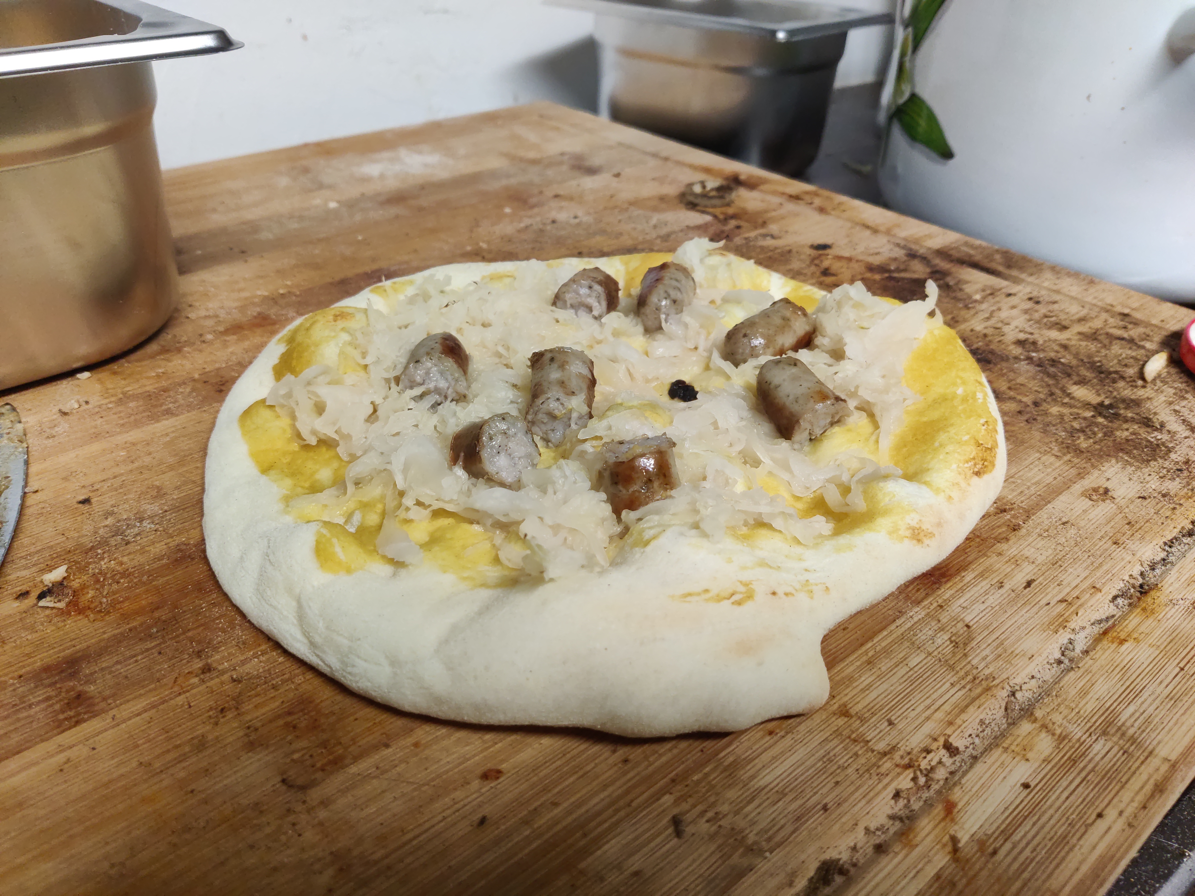 Pizza Nürnberger Bratwurst