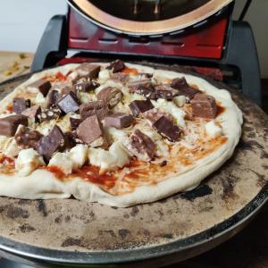 Pizza Schoko-Mozzarella
