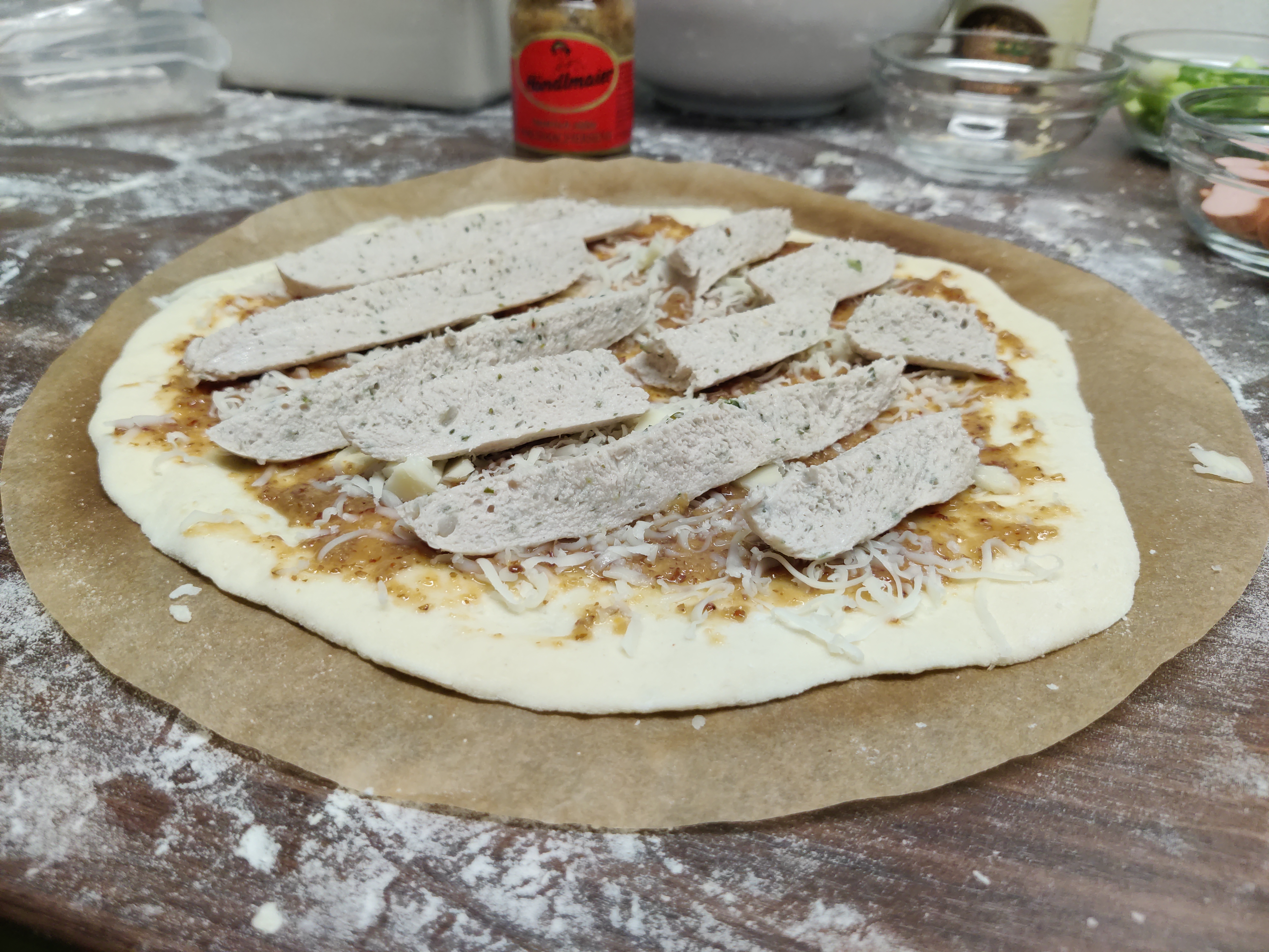 Pizza Weißwurst